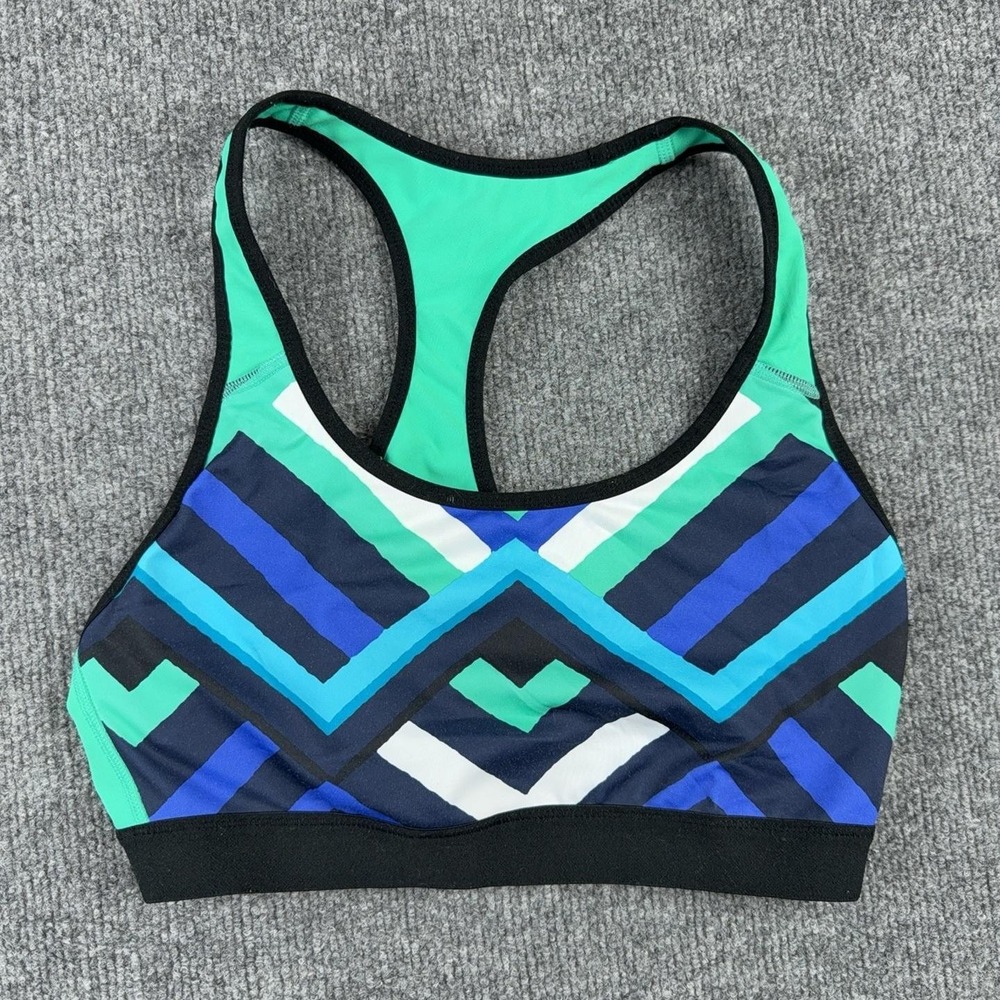 C9 Champion Sports Bra Womens Medium Multicolor Geometric Racerback Stretch